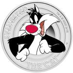 Silver Half Ounce 2018 Sylvester the Cat: Photo Coin, Tuvalu, Silver Half Ounce 2018 Sylvester the Cat / thumbnail