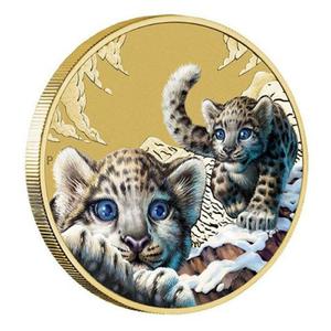 Tuvalu / One Dollar 2016 Snow Leopard - reverse photo