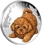 Silver Half Ounce 2018 Puppies - Poodle: Photo Coin, Tuvalu, Silver Half Ounce 2018 Puppies - Poodle / thumbnail