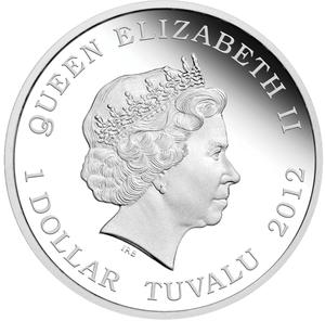 Tuvalu / Silver Ounce 2012 Dragons of Legend - Chinese Dragon - obverse photo