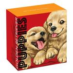 Silver Half Ounce 2018 Puppies - Golden Retriever: Photo Coin, Tuvalu, Silver Half Ounce 2018 Puppies - Golden Retriever / thumbnail