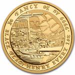 Tuvalu / Gold Ounce 2023 The Black Flag Fleet - Fancy - reverse photo