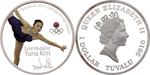 Silver Ounce 2010 Olympic Games - Yuna Kim: Photo Coin, Tuvalu, Silver Ounce 2010 Olympic Games - Yuna Kim / thumbnail