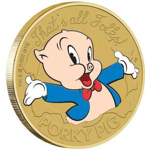 Tuvalu / One Dollar 2018 Porky Pig - obverse photo