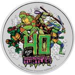 Tuvalu / Silver Ounce 2024 Teenage Mutant Ninja Turtles / Coloured Reverse - reverse photo