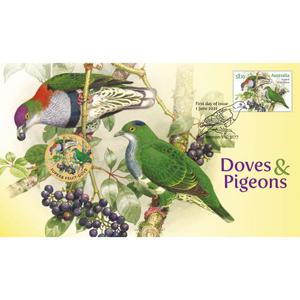 Tuvalu / One Dollar 2021 Superb Fruit-Dove - reverse photo