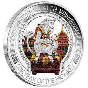 Tuvalu / Silver Ounce 2016 Good Fortune - Wealth - obverse photo