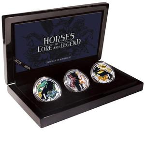 Tuvalu / Silver Ounce 2014 Horses of Legend - Hippocamp - reverse photo