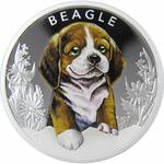 Silver Half Ounce 2018 Puppies - Beagle: Photo Coin, Tuvalu, Silver Half Ounce 2018 Puppies - Beagle / thumbnail