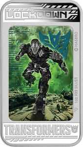 Tuvalu / Silver Ounce 2014 Transformers - Lockdown - reverse photo