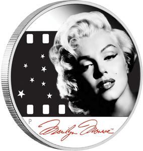Tuvalu / Silver Ounce 2012 Marilyn Monroe - reverse photo