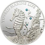 One Dollar Silver 2010 Seahorse: Photo Coin, Tuvalu, One Dollar Silver 2010 Seahorse / thumbnail