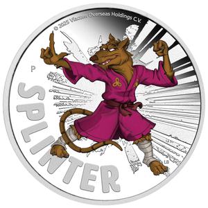 Tuvalu / Silver Ounce 2025 Teenage Mutant Ninja Turtles - Splinter - reverse photo