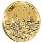 One Dollar 2019 D-Day Anniversary: Photo Coin, Tuvalu, One Dollar 2019 D-Day Anniversary / thumbnail