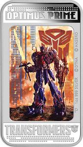 Tuvalu / Silver Ounce 2014 Transformers - Optimus Prime - reverse photo
