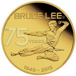 Gold Quarter Ounce 2015 Bruce Lee: Photo Coin, Tuvalu, Gold Quarter Ounce 2015 Bruce Lee / thumbnail