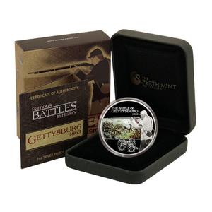 Tuvalu / Silver Ounce 2009 Battle of Gettysburg - obverse photo