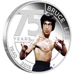 Silver Ounce 2015 Bruce Lee: Photo Coin, Tuvalu, Silver Ounce 2015 Bruce Lee / thumbnail