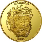 Gold Fifth-Ounce 2001 Spirit of the Mountain: Photo Coin, Uganda, Gold Fifth-Ounce 2001 Spirit of the Mountain / thumbnail