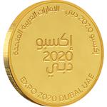 Gold Seven Grams Expo 2020 Dubai Medallion - Arabic: Photo Coin, United Arab Emirates, Gold Seven Grams Expo 2020 Dubai Medallion - Arabic / thumbnail