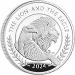 United Kingdom / Silver Ounce 2024 The Lion and The Eagle, Proof - reverse photo