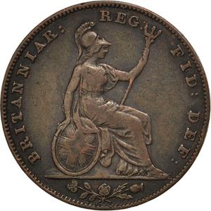 United Kingdom / Farthing 1844 - reverse photo