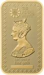 Gold Ounce Bar 2024 Gothic Crown: Photo The Gothic Crown 1oz Gold Bullion Minted Bar / thumbnail