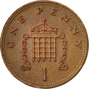 United Kingdom / One Penny 1980 - reverse photo