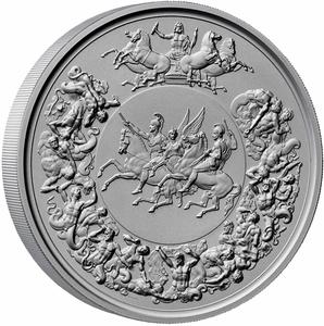 United Kingdom / Silver Kilo 2025 Waterloo Medal - reverse photo