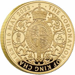United Kingdom / Gold Two Ounces 2023 King Charles III Coronation - reverse photo