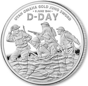 United Kingdom / Silver Ounce 2024 D-Day Anniversary, Proof - reverse photo