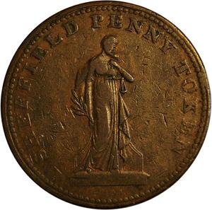 United Kingdom / Penny Token 1813 Sheffield Overseers of the Poor - obverse photo