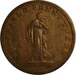 Penny Token 1813 Sheffield Overseers of the Poor: Photo Coin, United Kingdom, Penny Token 1813 Sheffield Overseers of the Poor / thumbnail