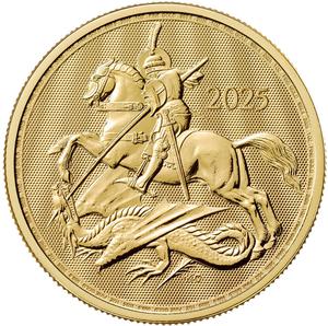 United Kingdom / Gold Ounce 2025 St George and the Dragon - reverse photo
