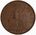 Penny 1963: Photo Coin - Penny, Elizabeth II, Great Britain, 1963 / thumbnail