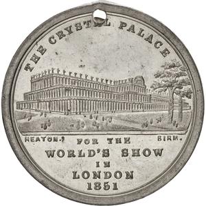 United Kingdom / Crystal Palace Medal 1851 Tin - obverse photo