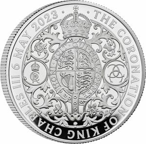 United Kingdom / Silver Ounce 2023 King Charles III Coronation, Proof - reverse photo