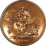 United Kingdom / Five Sovereigns 2004 - reverse photo