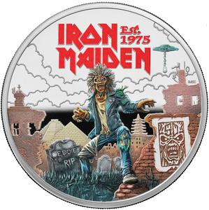 United Kingdom / Silver Ounce 2025 Music Legends - Iron Maiden - reverse photo