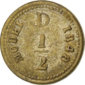 United Kingdom / Model Halfpenny 1848 - reverse photo