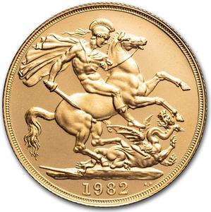 United Kingdom / Double Sovereign 1982 (Proof only) - reverse photo