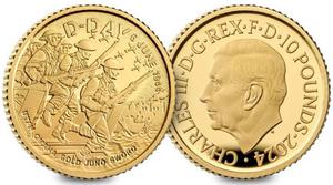 United Kingdom / Gold Tenth-Ounce 2024 D-Day Anniversary - reverse photo