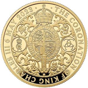 United Kingdom / Gold Ounce 2023 King Charles III Coronation, Proof - reverse photo
