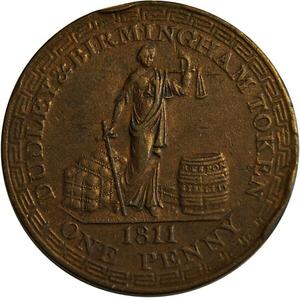 United Kingdom / Penny Token 1811 Dudley Wallis and Badger - obverse photo