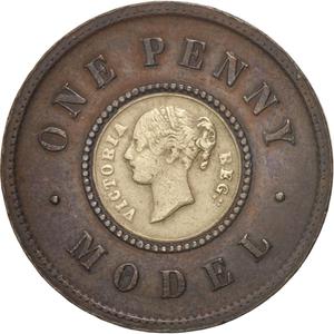 United Kingdom / Model Penny 1844 - obverse photo