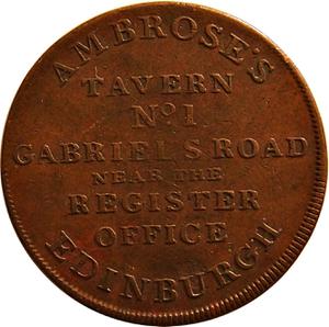United Kingdom / Ambrose Pub and Tavern Check Edinburgh - reverse photo