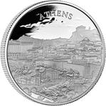 United Kingdom / Silver Ounce 2025 City Views - Athens - reverse photo