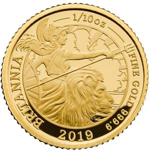 United Kingdom / Gold Tenth-Ounce 2019 Britannia, Proof - reverse photo