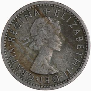 United Kingdom / Sixpence 1955 - obverse photo