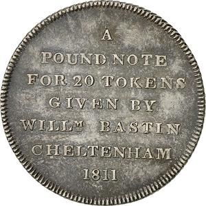 United Kingdom / One Shilling Token 1811 Bastin Cheltenham - reverse photo